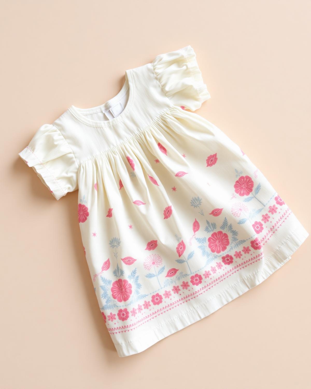 Girl's Hand-Block Frock